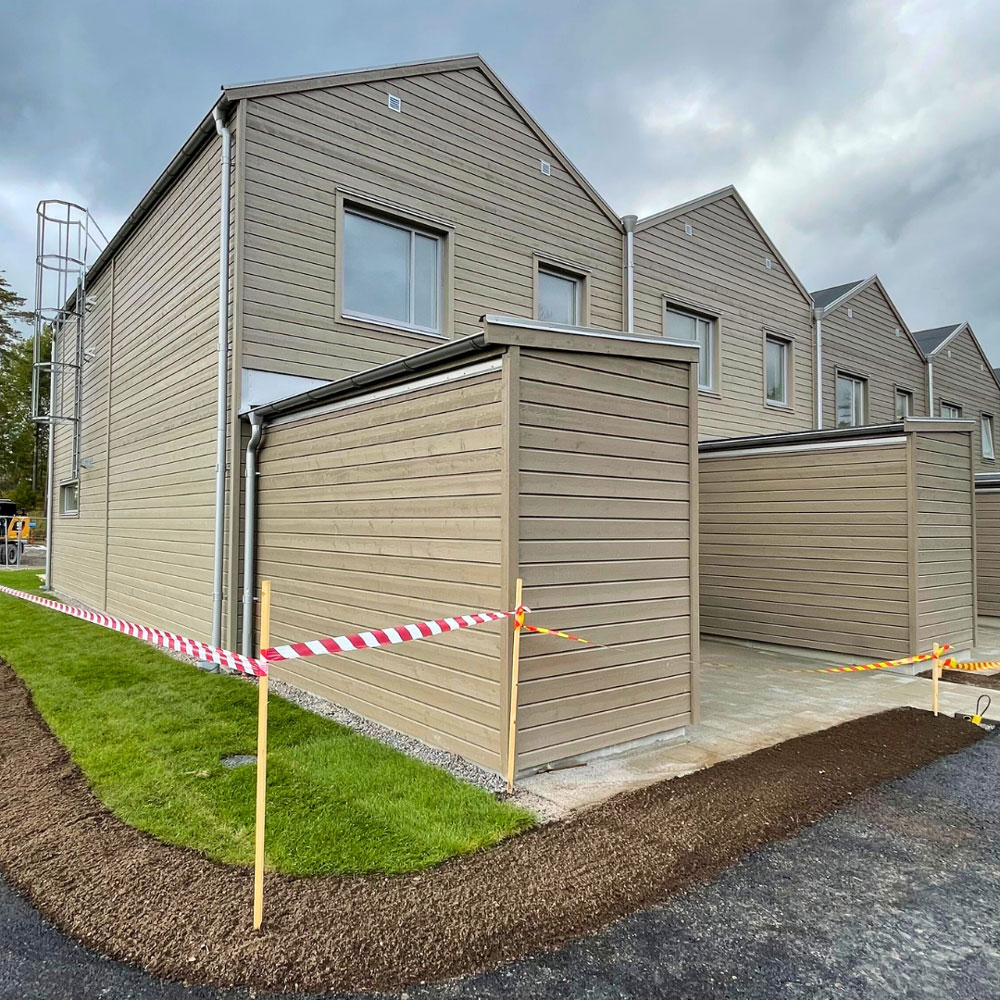 Nyproduktion av radhus