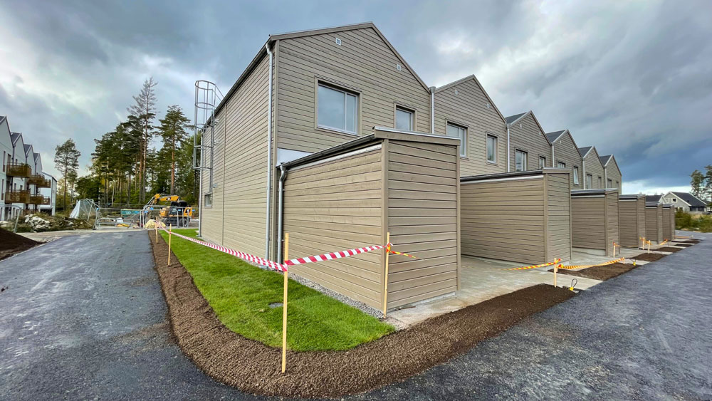 Nyproduktion av radhus 