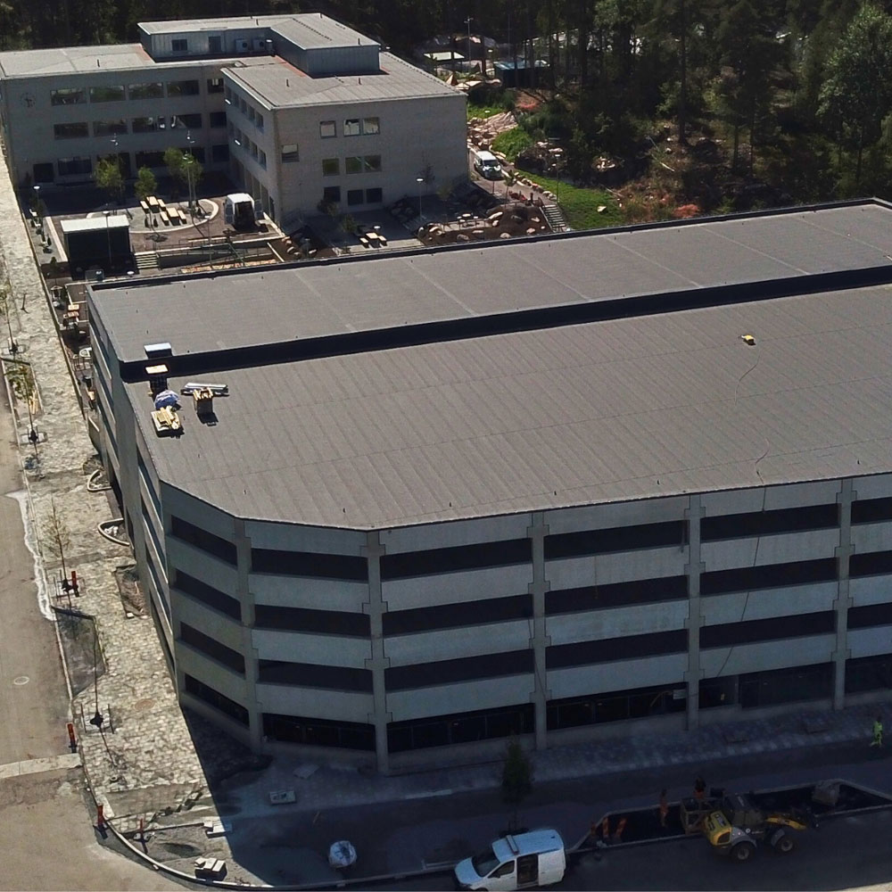 Ett gamalt parkeringshus