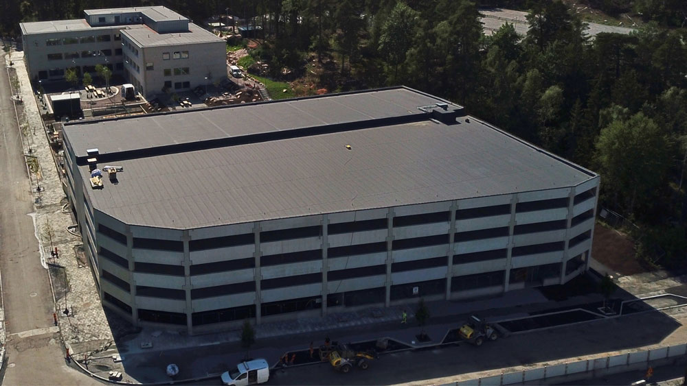 Ett gamalt parkeringshus